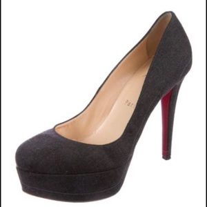 Round toe Grey Christian Louboutin